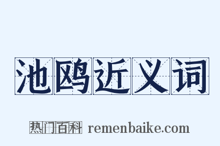 池鸥近义词是什么意思的图片